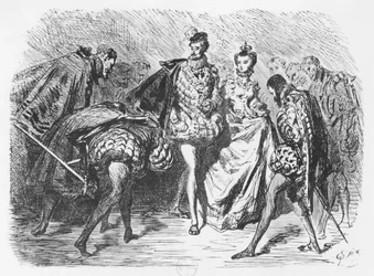König und Hof, Illustration aus den 